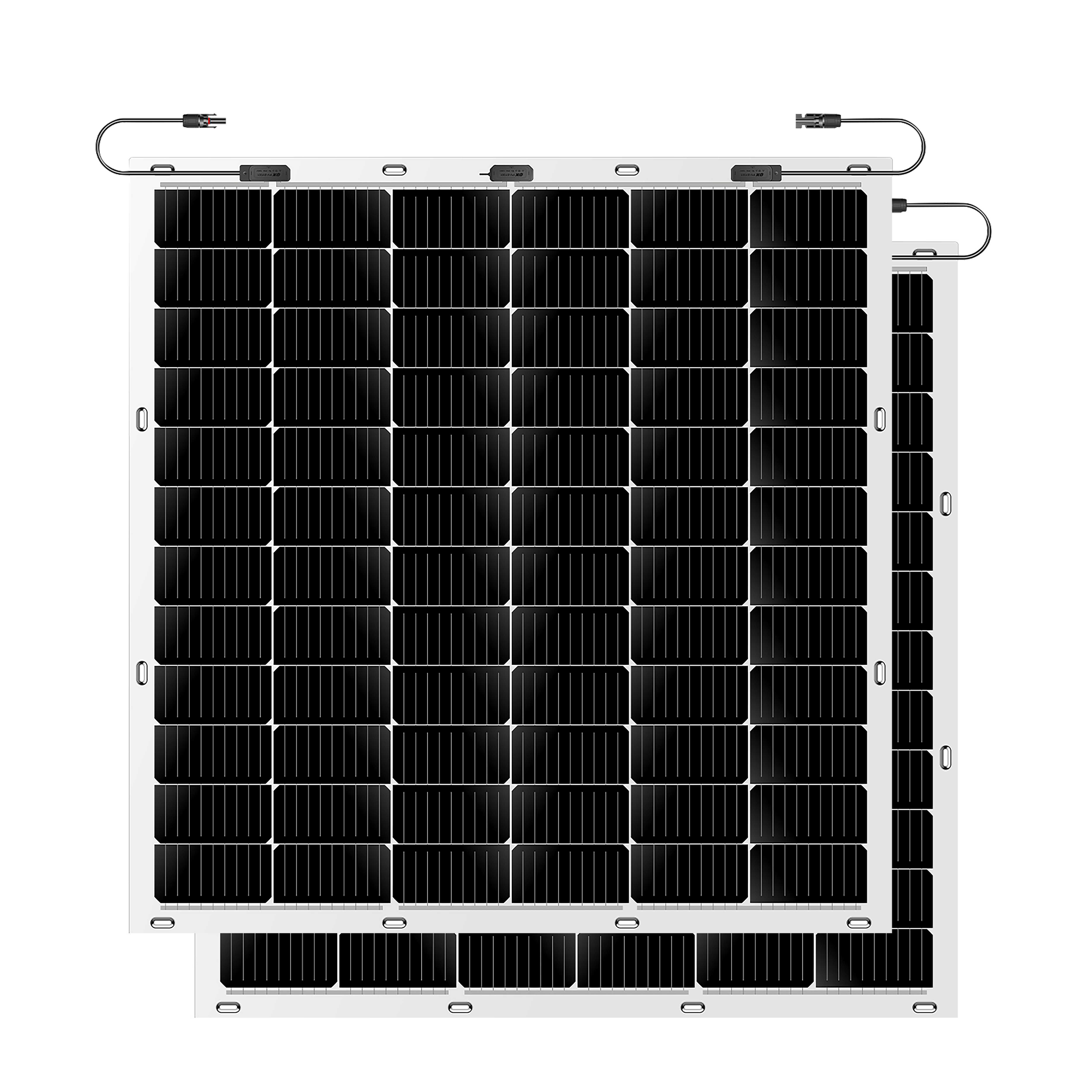 2 Pack Elios Voltaic210F B 210W Semi-Flexible Solar Panels for Balcony - Portable Renewable Energy Solution for RVs, Boats & Off-Grid Power