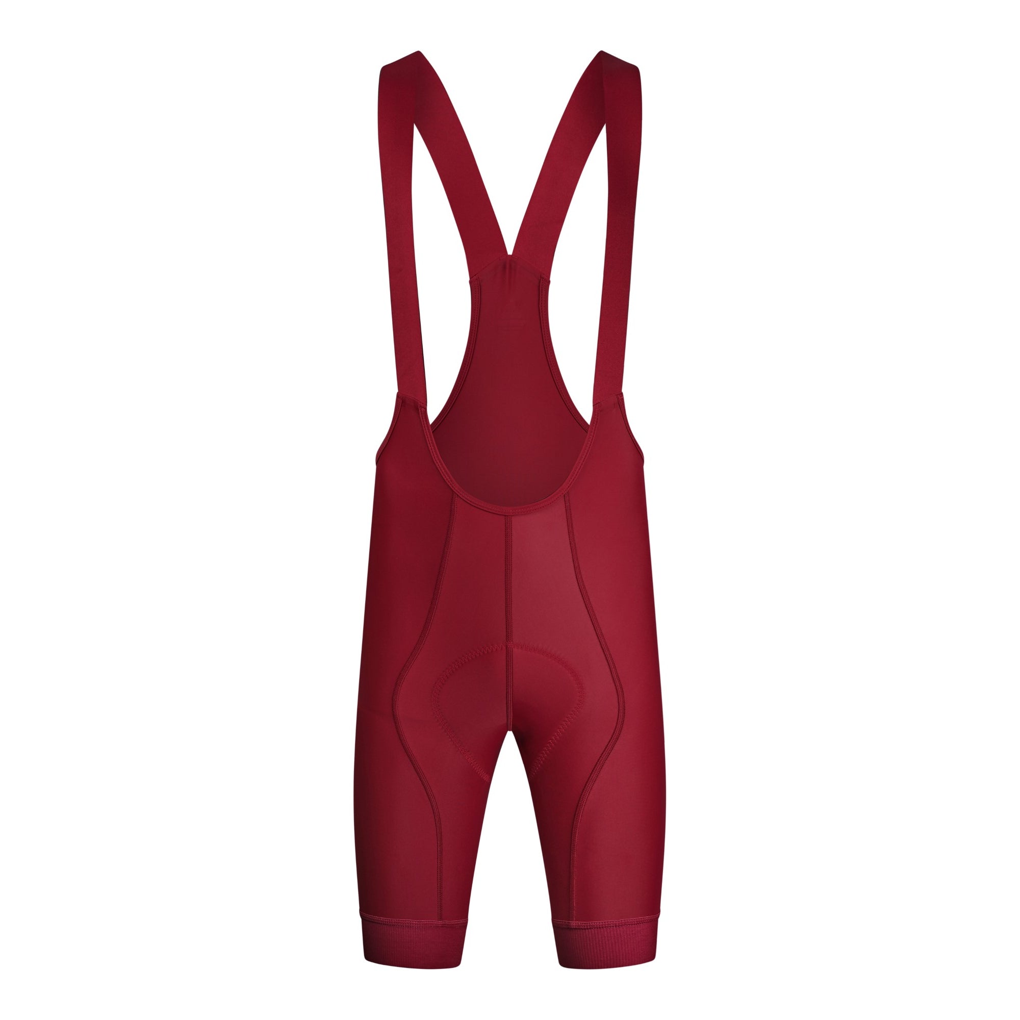 NOVA PRO Burgundy Men's Bib Cycling Shorts - Comfortable & Breathable for Road & Mountain Biking