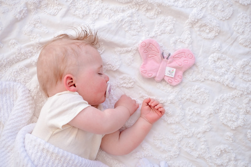 Tikiri Crinkle Scrunch Sensory Toy - Butterfly Design for Babies & Toddlers - Perfect for Autism, ADHD, and Stress Relief - Great for Playtime, Travel, and Learning Development