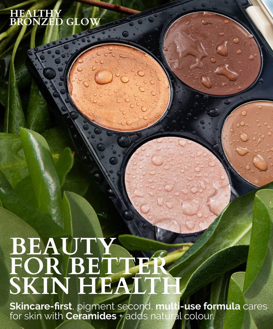 FITGLOW BEAUTY Lip & Cheek Ceramide Cream Palette - Hydrating Makeup for Dry Skin, Natural Blush & Lip Tint - Perfect for Daily Wear & Special Occasions