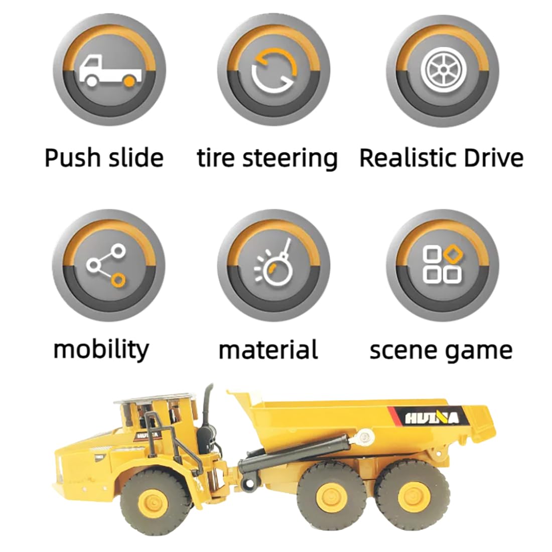 Sturdy Metal Dump Truck Toy for Kids - Durable Construction Vehicle Model for Indoor & Outdoor Play - Perfect Sandbox & Beach Toy for Pretend Play - Great Birthday Gift for Boys & Girls - Ideal for Construction Site Role Play & Backyard Adventures