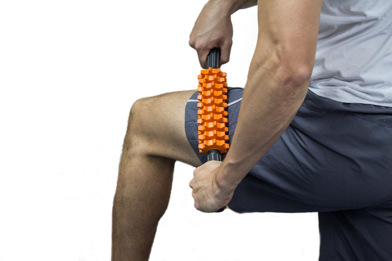 T8 Spiked Roller Massager Stick for Muscle Recovery & Pain Relief - Deep Tissue Massage Tool for Athletes, Gym Workouts & Post-Exercise Therapy