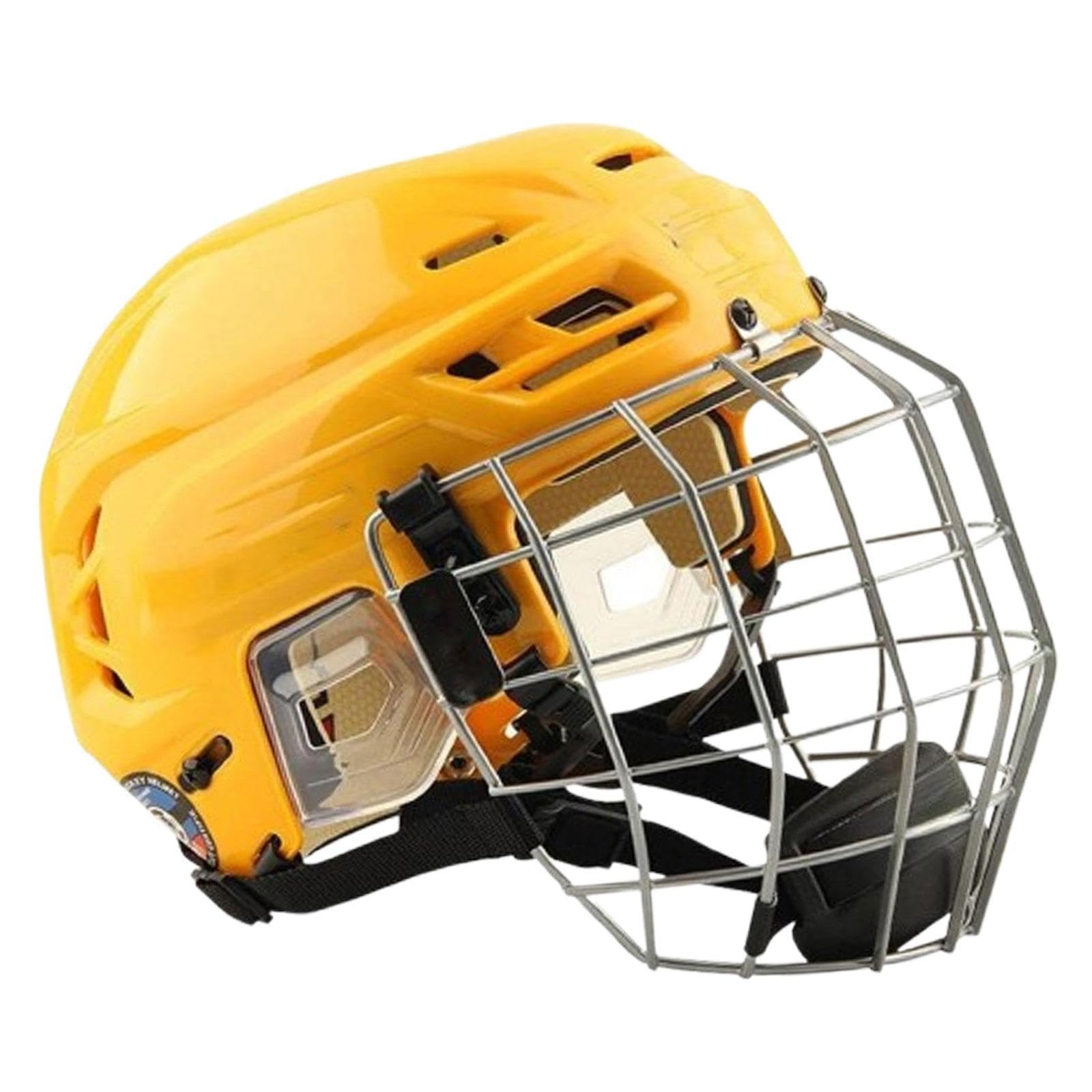 Adjustable Breathable Ice Hockey Helmet with Cage - Protective Headgear for Speed Skating, Training & Games | Perfect for Hockey Practice & Winter Sports Safety