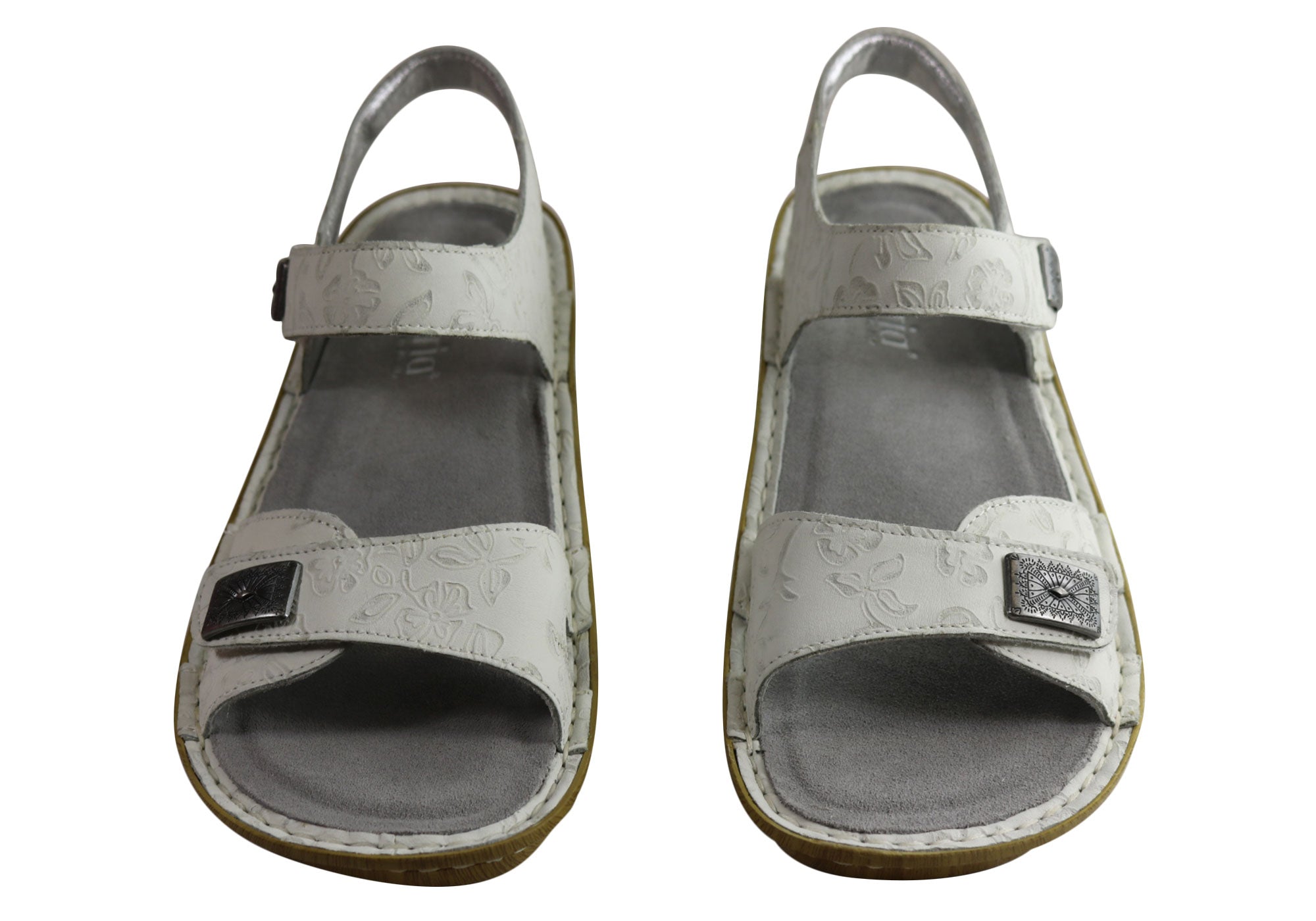 Alegria Vienna Women's Comfortable Leather Sandals with Adjustable Straps - Perfect for Walking, Travel & Casual Wear