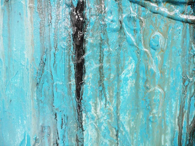 140cm x 100cm Blue Abstract Canvas Wall Art - Modern Hand Painted Oil Painting for Living Room, Bedroom & Office Decor