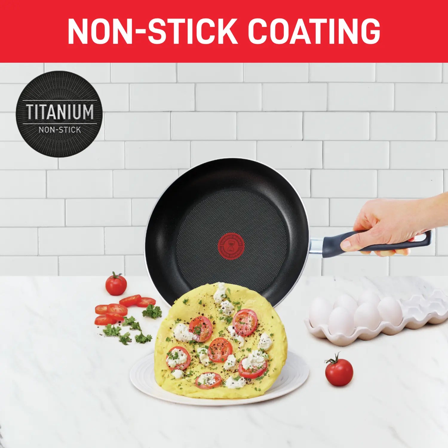 Tefal Super Cook Non Stick 3-Piece Cookware Set with Spatula - Perfect for Frying, Sauteing & Everyday Cooking in Modern Kitchens