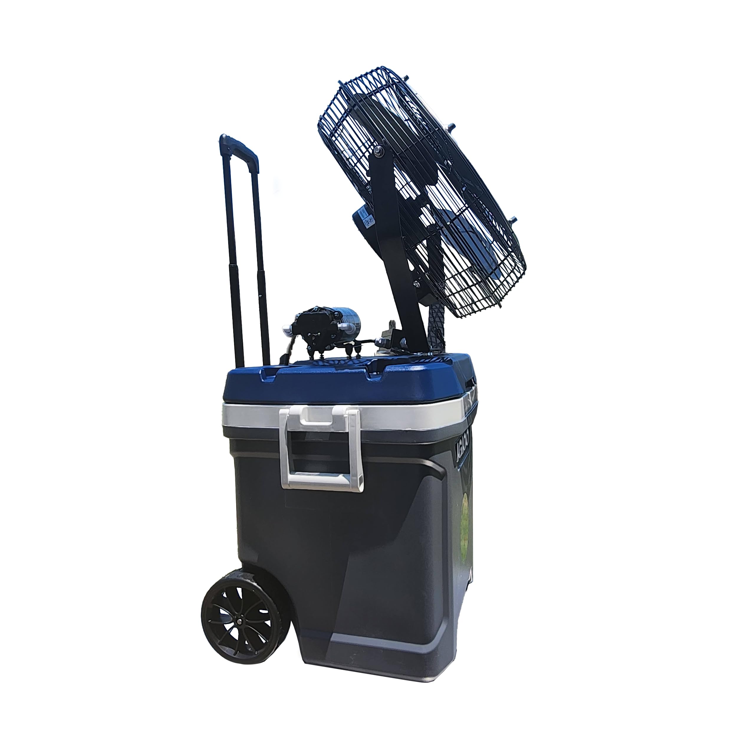 Portable Misting Fan System - 15 Gallon Tank with 14