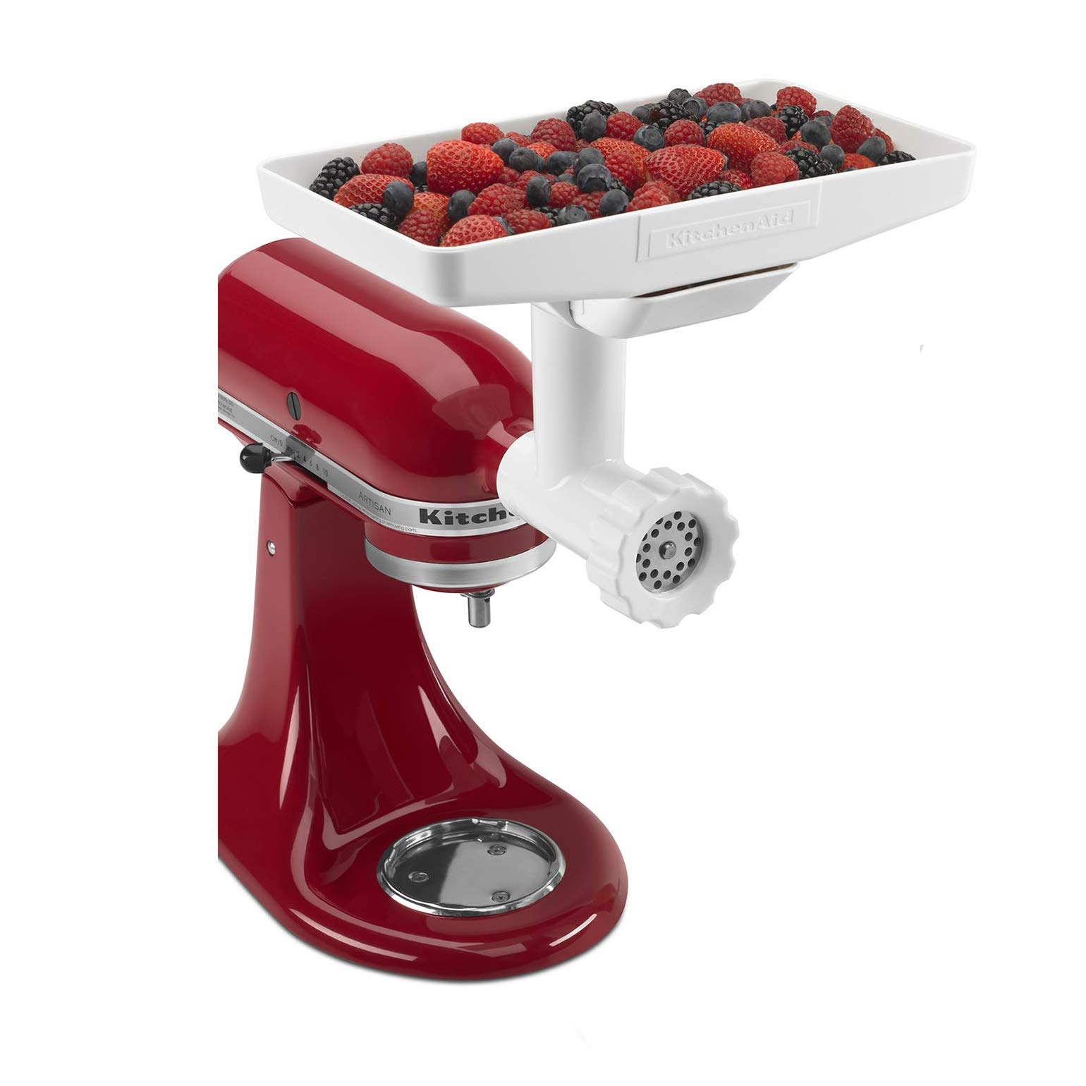 KitchenAid KN12AP 3-Piece Stand Mixer Attachment Set - Food Grinder, Citrus Juicer & Sausage Stuffer for Fresh Meat Grinding, Juice Extraction & Homemade Sausages | Compatible with KitchenAid Stand Mixers | Perfect for Home Baking, Cooking & Meal Prep