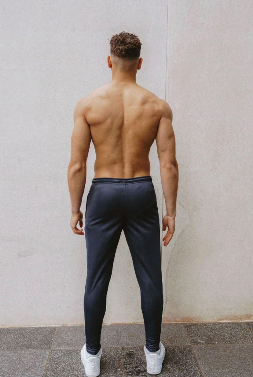 Cerus Navy Blue Jogging Pants for Men - Lightweight, Comfortable Running & Lounge Bottoms for Gym, Workout & Casual Wear