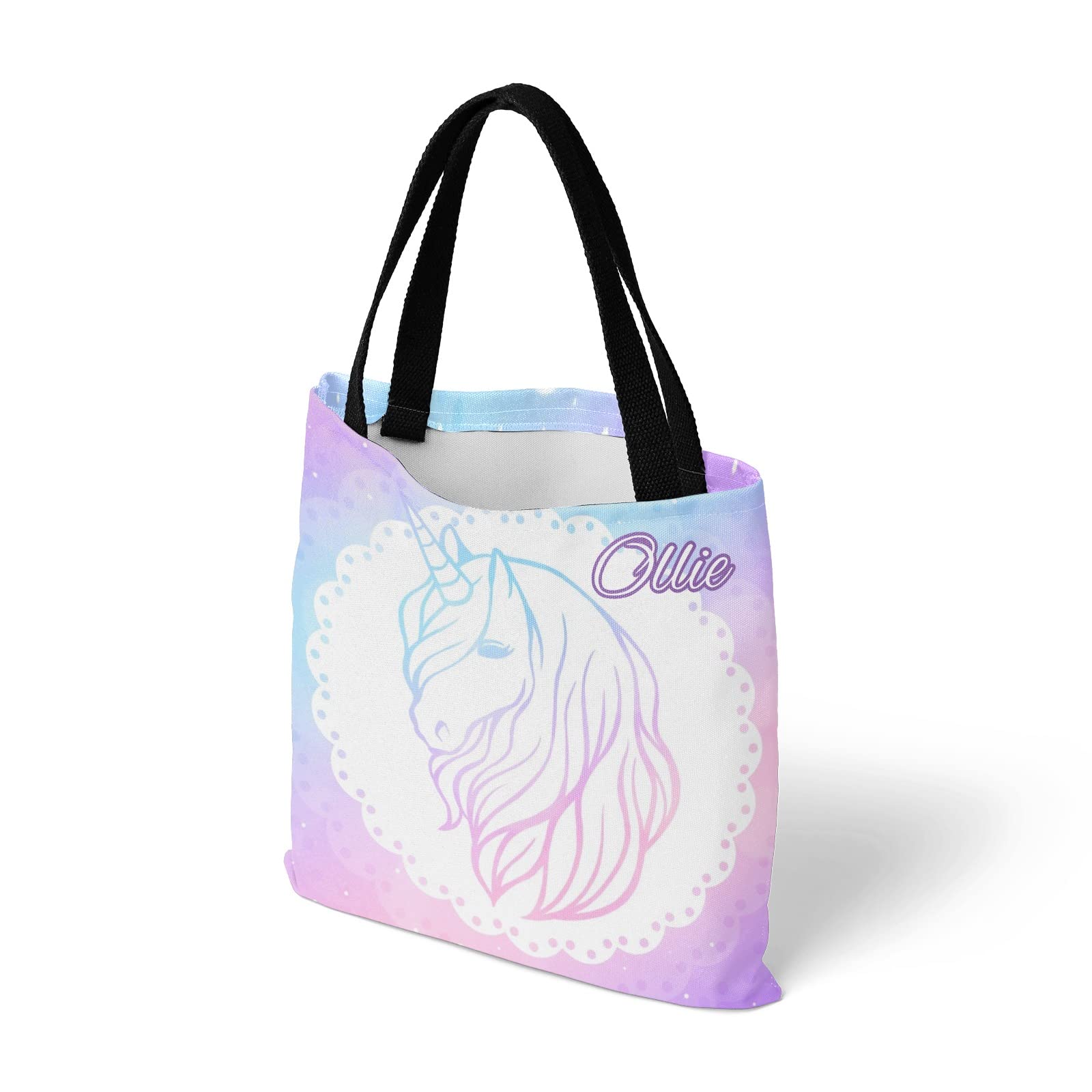 Personalized Floral Butterfly Canvas Tote Bag - Reusable Eco-Friendly Handbag for Women, School, Travel & Shopping - Cute Gift Idea for Her | Perfect for Beach, Grocery & Daily Use