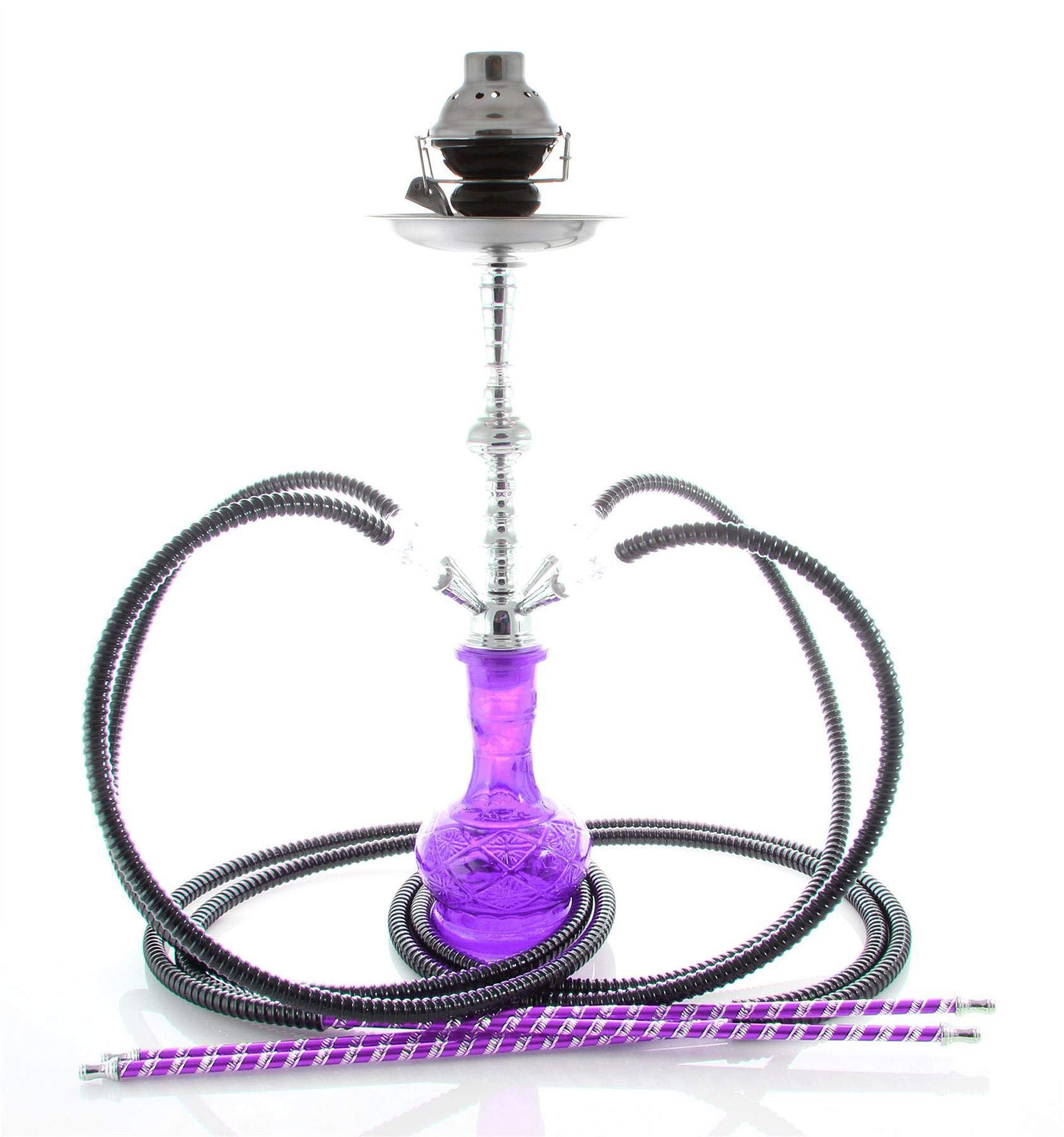 Premium 4-Hose Plum Flower Hookah Set – Wholesale & Retail | Tobacco-Free & Nicotine-Free | Perfect for Parties, Lounges & Relaxation
