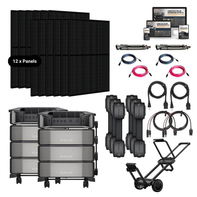 EcoFlow DELTA PRO [ULTRA] Solar Generator Kit - 7.2kW/14.4kW Output, 24kWh/60kWh LiFePO4 Battery | Portable Power Station for Home Backup, RV Camping & Off-Grid Living | 5-Year Warranty