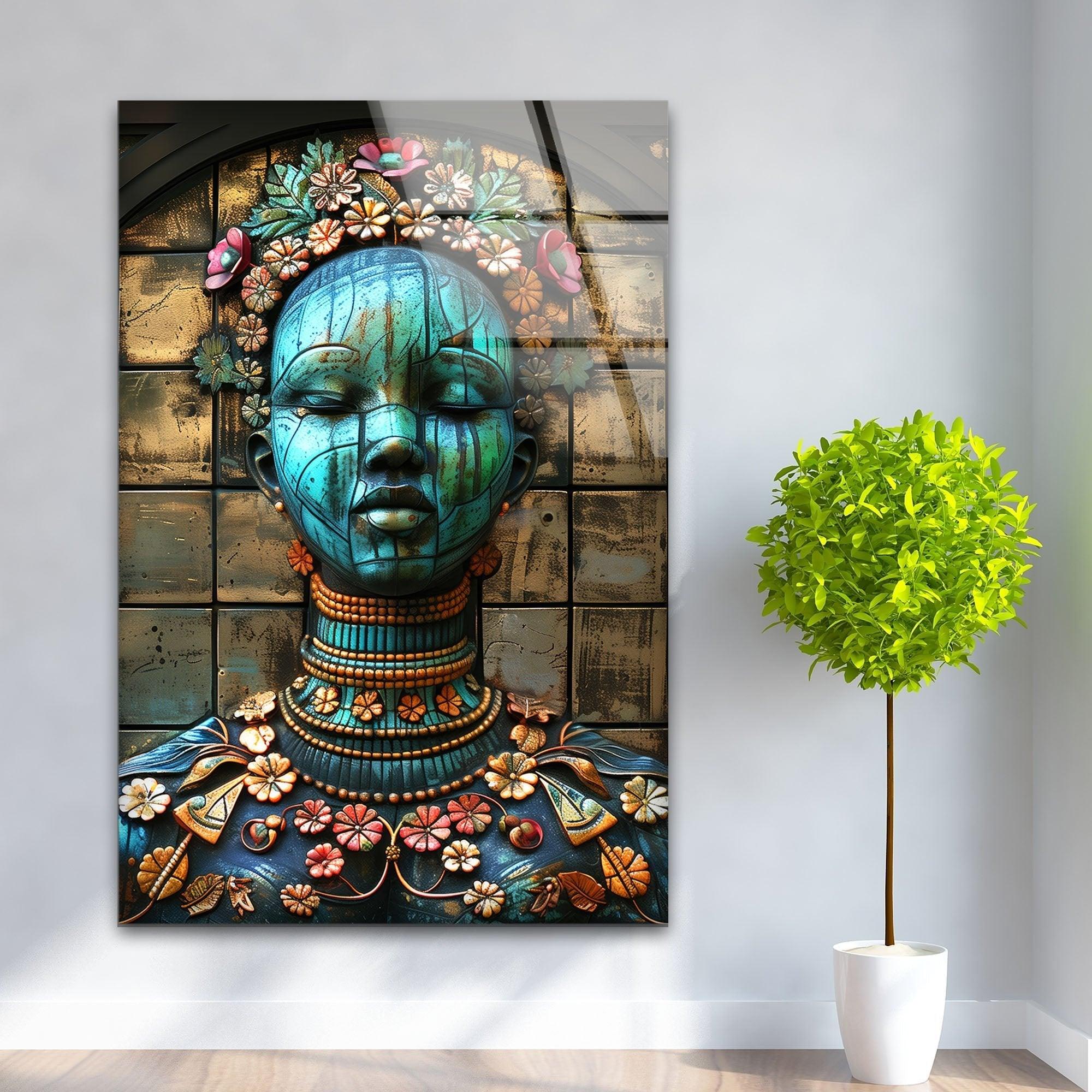 Modern Abstract Glass Wall Sculpture - Handmade 3D Art Decor for Living Room, Bedroom & Office | Elegant Home & Interior Design Accent