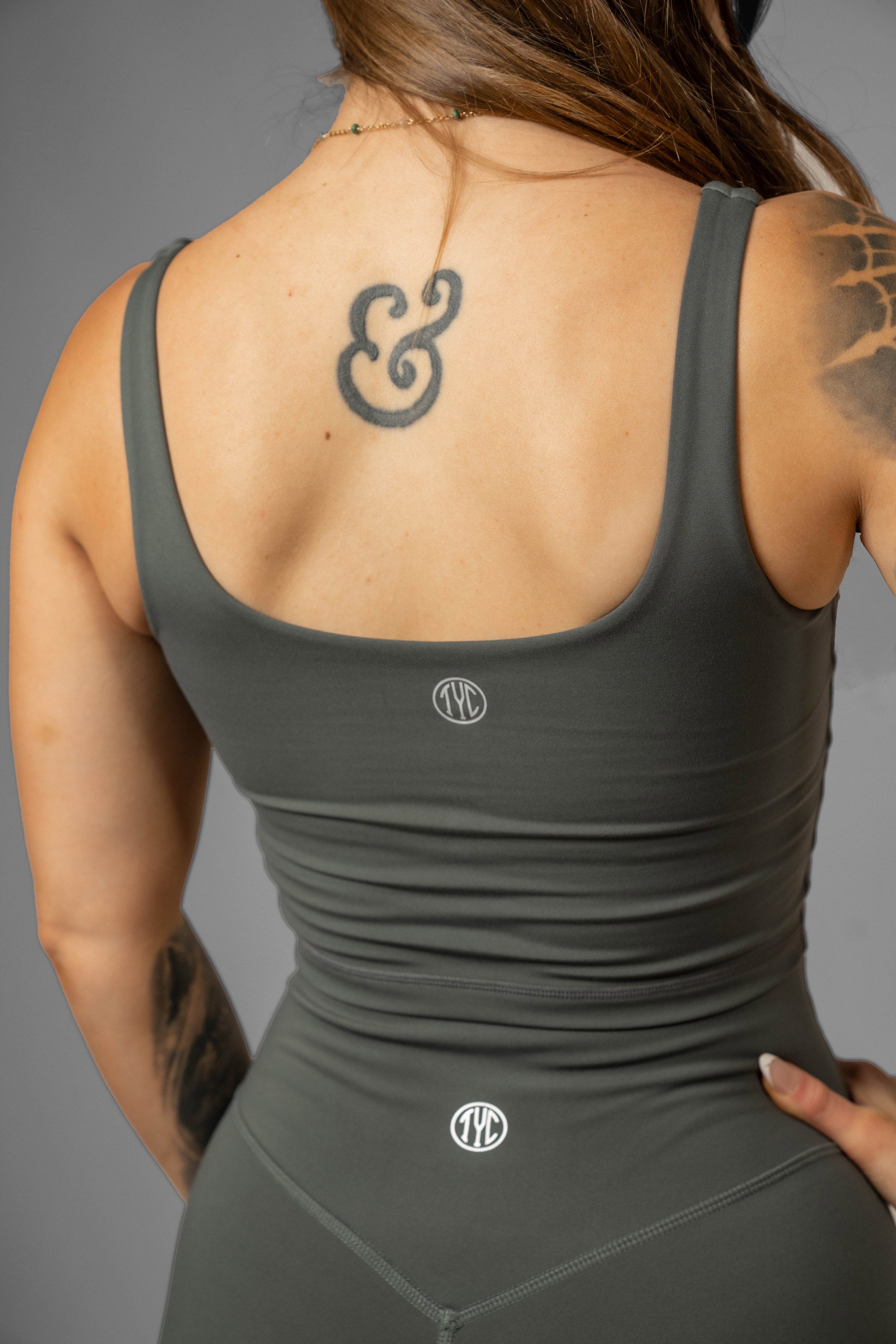 Sculpt Square Neck Tank Top for Women - Slim Fit Workout Shirt for Yoga, Gym & Casual Wear