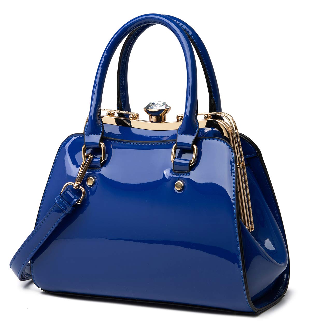 LJOSEIND Shiny Patent Leather Handbags for Women - Fashion Shoulder Bags & Top Handle Satchel Purses - Perfect for Work, Party, and Everyday Use
