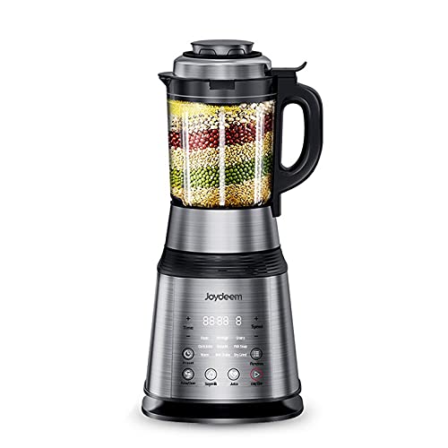 Joydeem VK-1802 1000W Countertop Blender with Vacuum Pump - 59oz Large Capacity for Soy Milk, Soup, Porridge, Milkshakes & Juicing - Pre-set Programs & Keep Warm Function - Perfect for Smoothies, Meal Prep & Healthy Drinks - Black