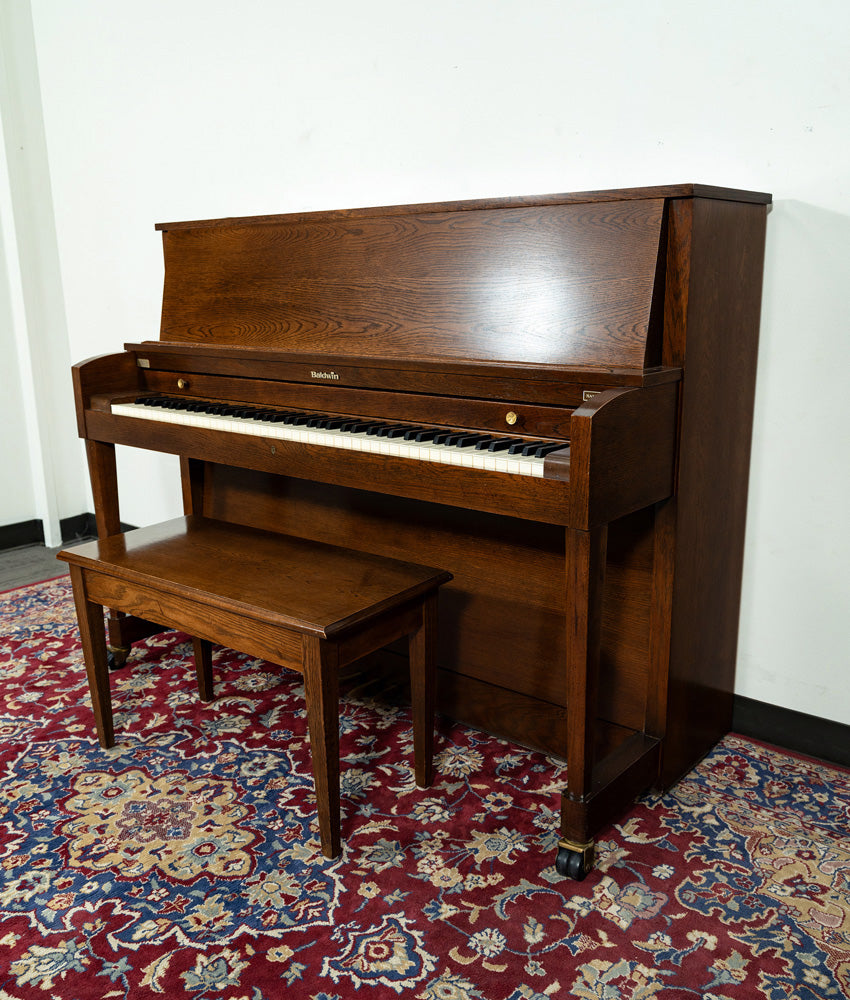 Baldwin 243 Upright Piano in Satin Mahogany Finish - Vintage Used Piano with Serial Number 372579 | Perfect for Home, Studio, or Music Classroom