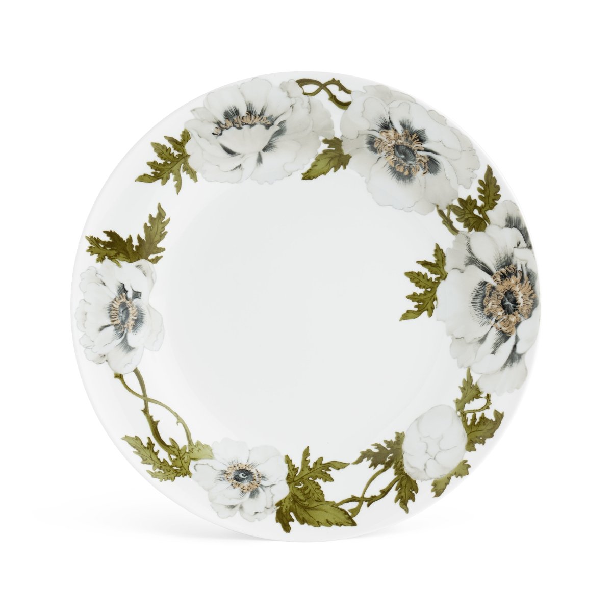 Premium Anemone Dinnerware Set - Elegant Floral Design Porcelain Plates, Bowls & Cups for Fine Dining, Wedding & Special Occasions