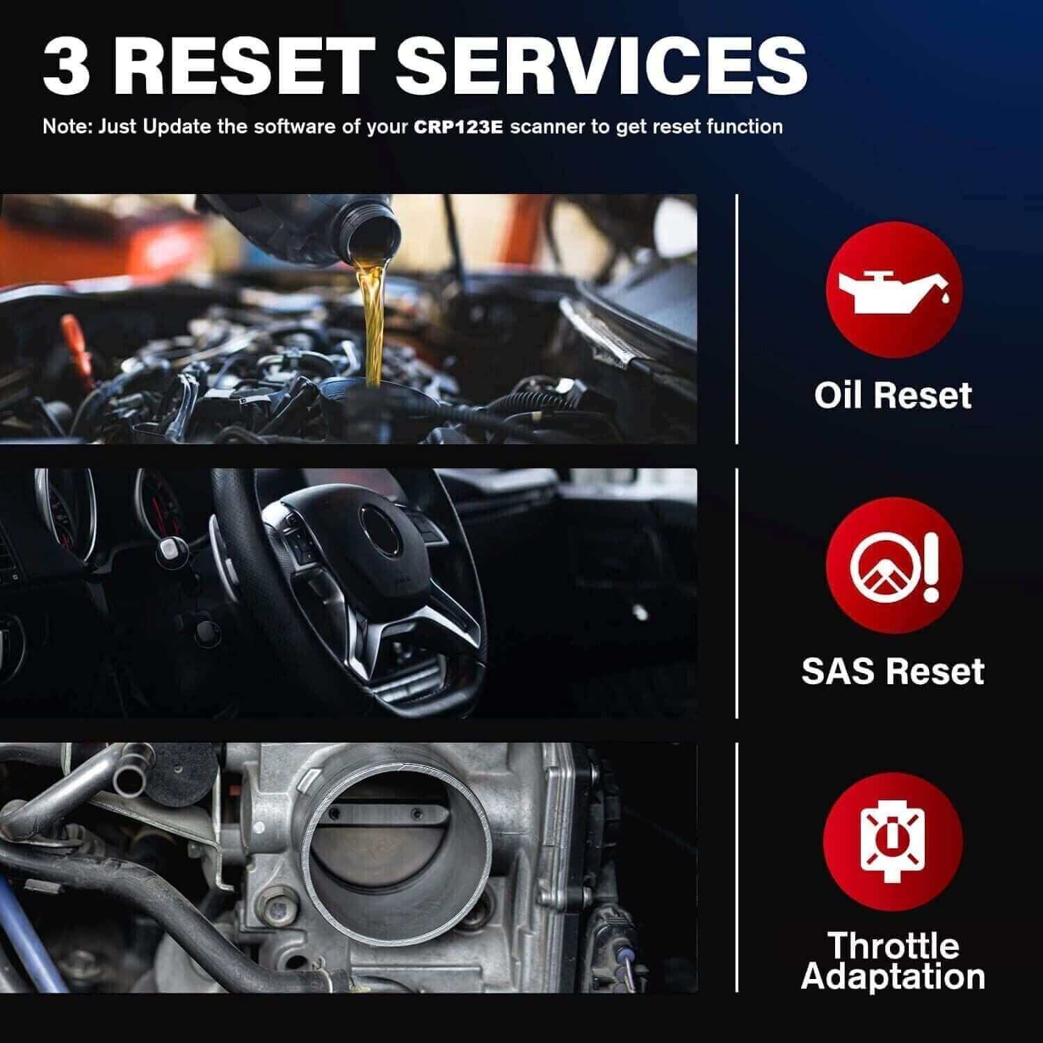 2025 LAUNCH CRP123 V2.0 Elite OBD2 Scanner - Professional Car Diagnostic Tool for Engine, ABS, SRS & Transmission | Airbag Code Reader with Oil Reset, Throttle Relearn & SAS Calibration | Lifetime Free Updates | Perfect for Mechanics & DIY Auto Repair
