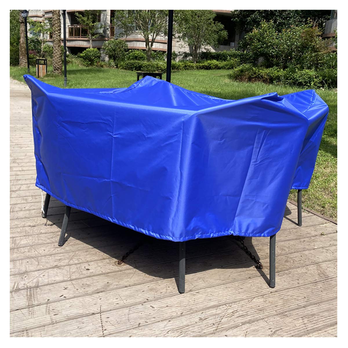 Apodis Heavy Duty Waterproof Garden Furniture Cover - UV Resistant Oxford Fabric Protective Cover for Rectangular Table & Seating Sets - Perfect for Patio, Deck, and Outdoor Furniture Protection