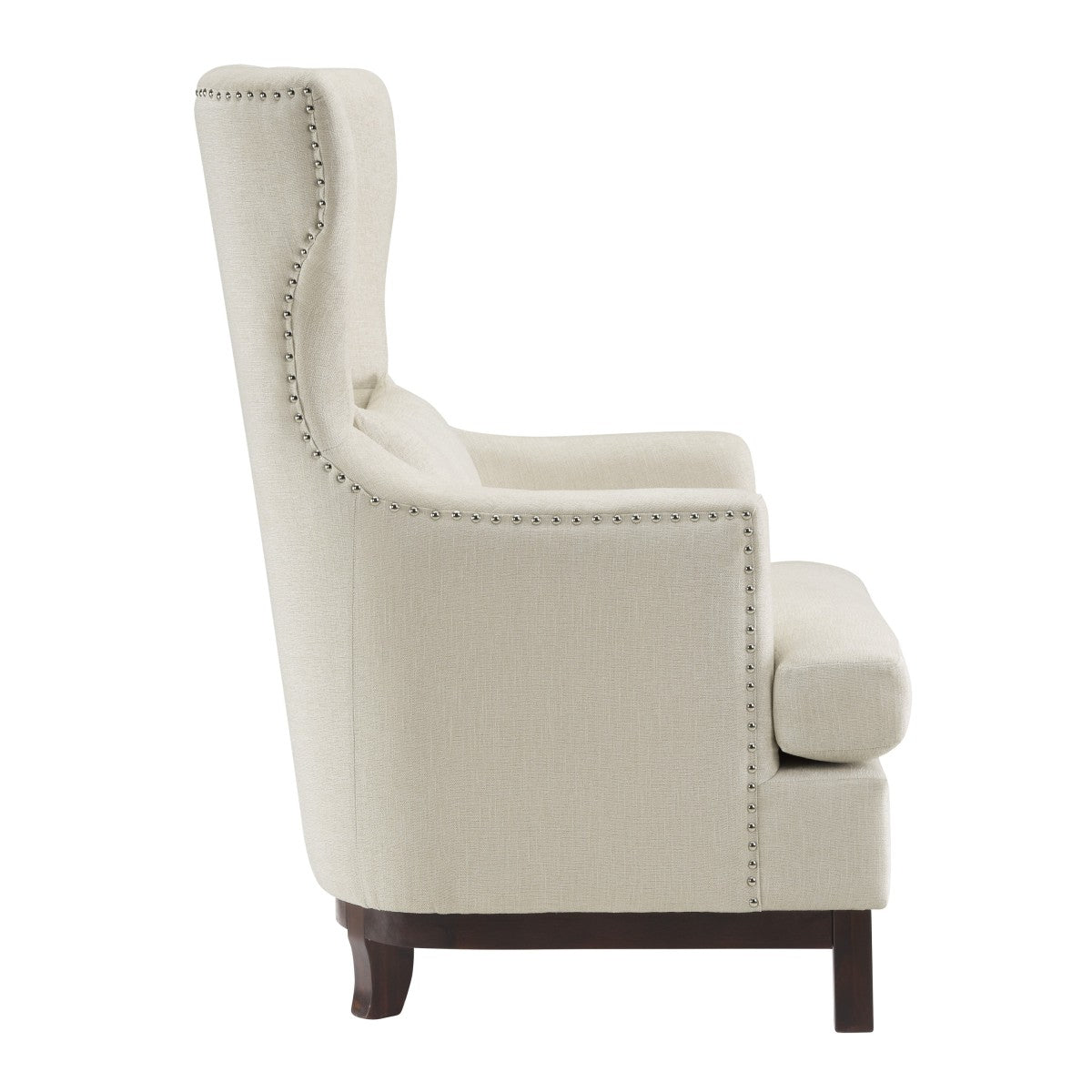Adriano Collection Beige Accent Chair - Modern Upholstered Lounge Chair for Living Room, Bedroom & Office - Perfect for Reading Nook, Guest Seating or Home Decor