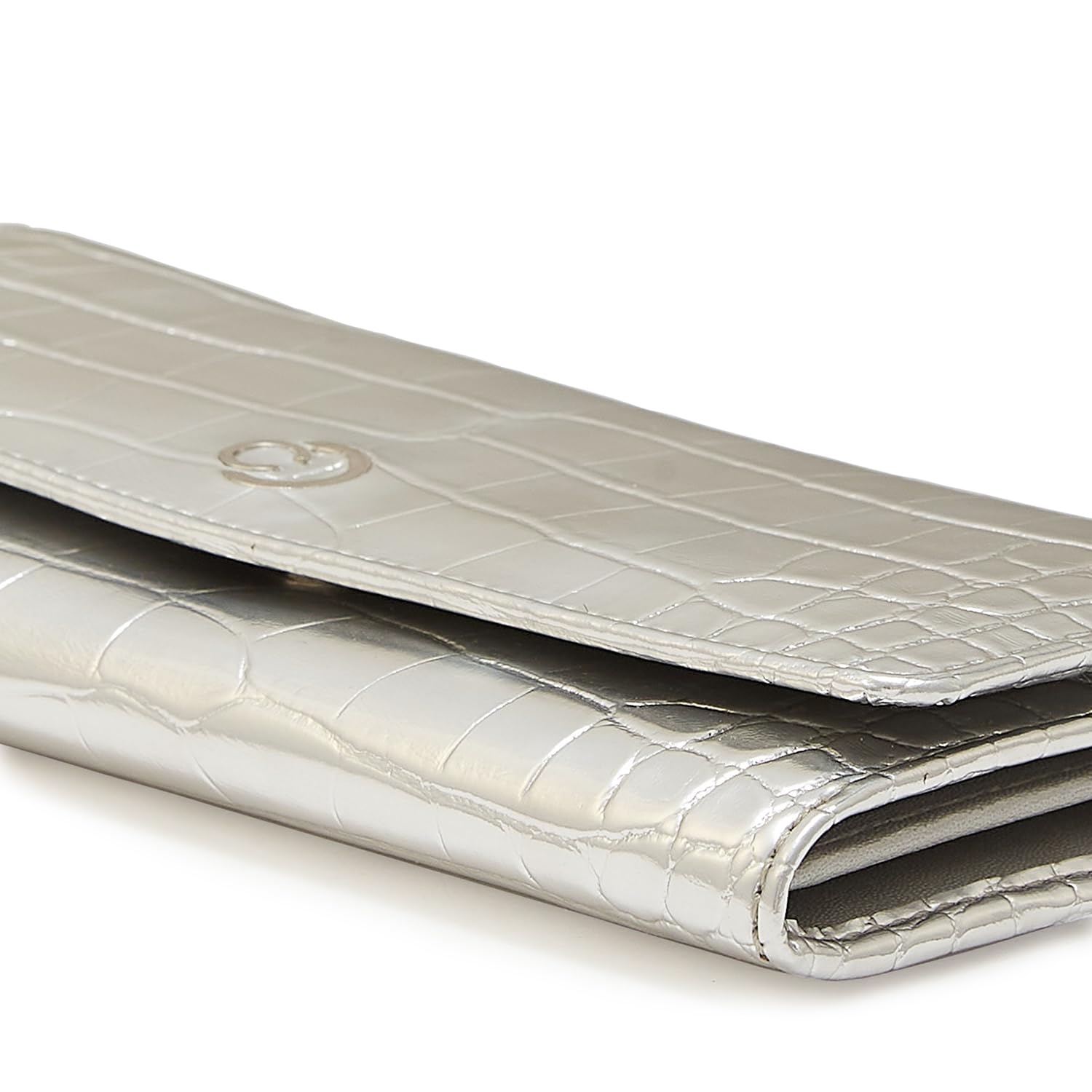 Caprese Kristy Medium Flap Wallet in Silver - Stylish Crossbody Bag for Women, Perfect for Everyday Use, Travel & Shopping