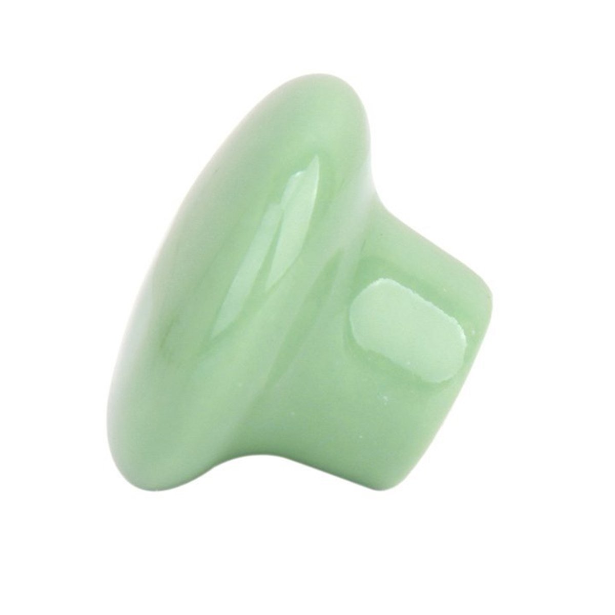VORCOOL 5-Pack Green Ceramic Cabinet Knobs - Durable Round Drawer Pull Handles for Kitchen Cupboard & Furniture - Perfect for Home Renovation & DIY Projects