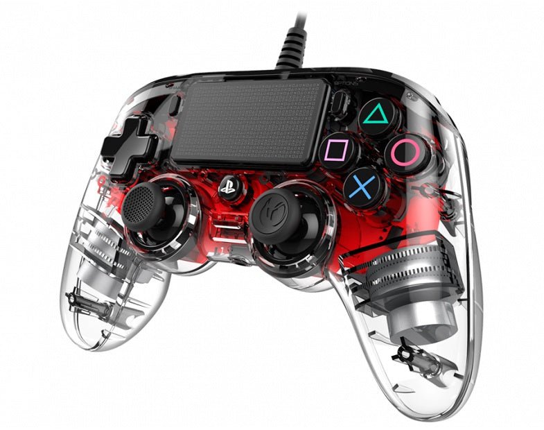 Nacon Compact Wireless Gaming Controller with LED Illumination - Ergonomic Design for PC, PS4, PS5 & Switch Gaming Sessions