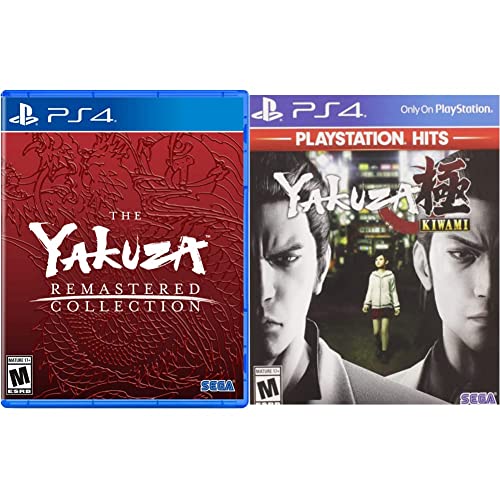 Yakuza Remastered Collection & Kiwami - PlayStation Hits Bundle for PS4 | Action-Adventure Game Set | Perfect for Crime Drama Fans & Open-World Gaming