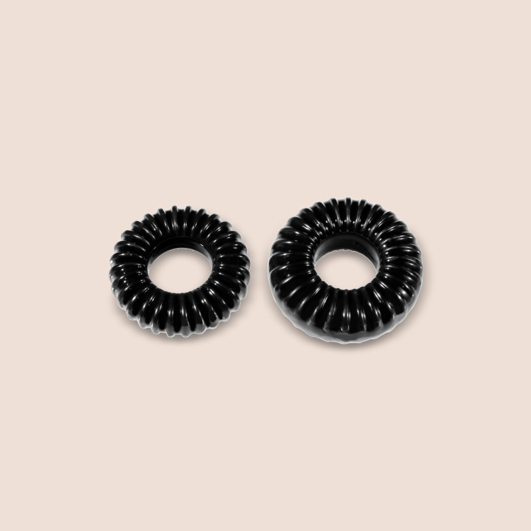 XPLAY® Mixed Pack Ribbed Ring & RR Slim - Stretchy Adjustable Rings for Women & Men | Fashion Jewelry for Daily Wear, Stacking & Gift Giving
