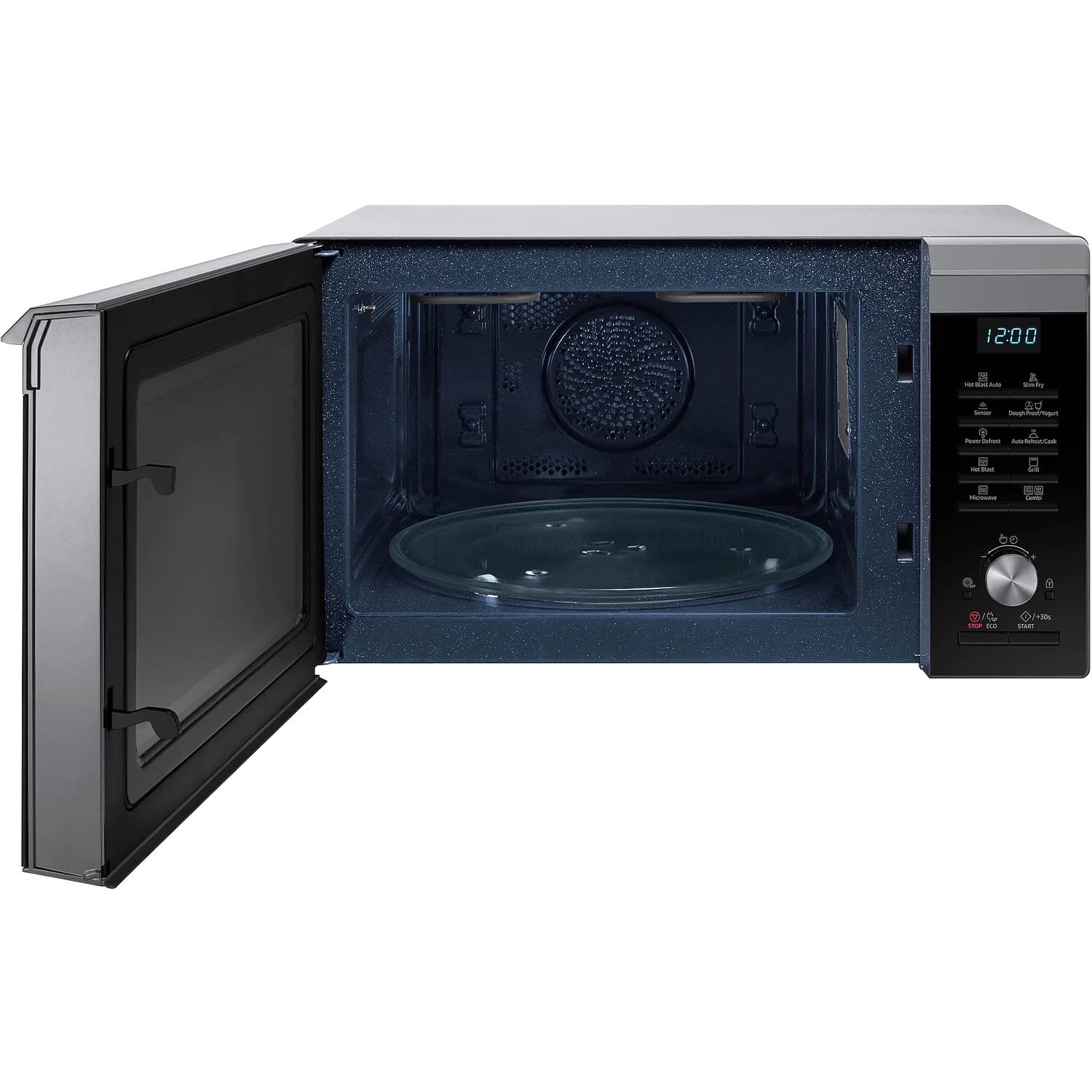 Samsung MC28M6075CS 900W 28L Silver/Black Combination Microwave Oven - Perfect for Baking, Grilling & Quick Meals in Small Kitchens