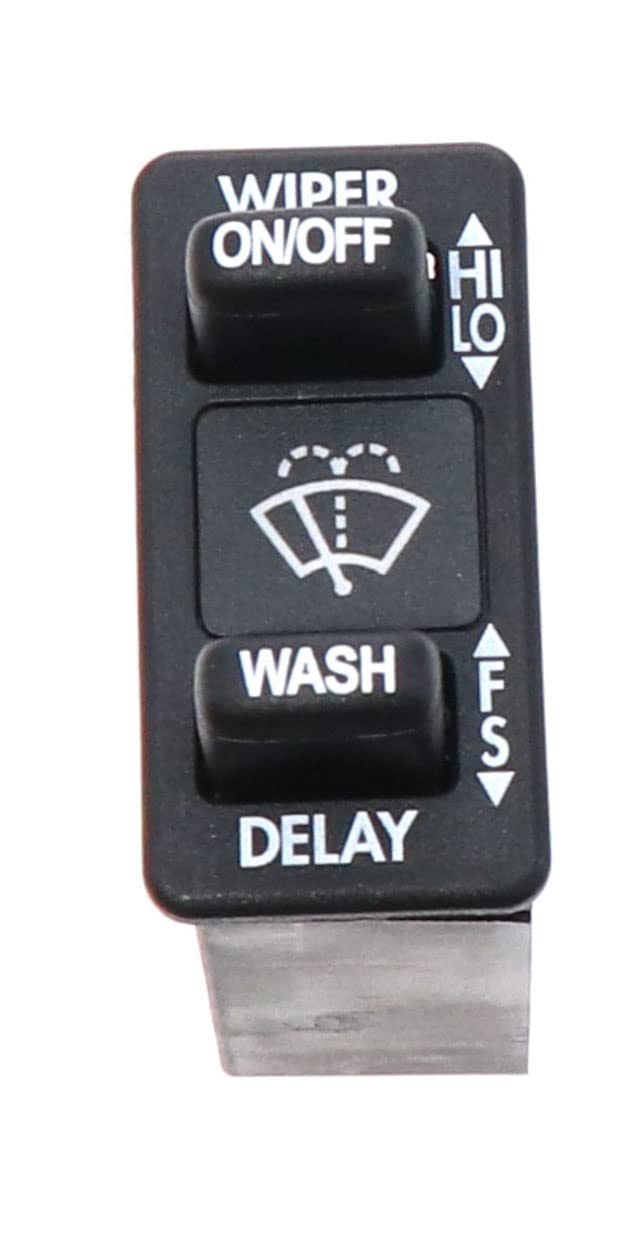 Freightliner Genuine Wiper Switch 06-46159-002 - Black Replacement Part for Heavy Duty Trucks & Commercial Vehicles - Perfect for Rainy Weather & Highway Driving