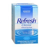 Refresh Classic Preservative-Free Eye Drops for Dry Eyes - 50 Single-Use Containers (Pack of 3) | Instant Relief for Irritation, Allergies & Contact Lens Wearers | Perfect for Office, Travel & Daily Eye Care