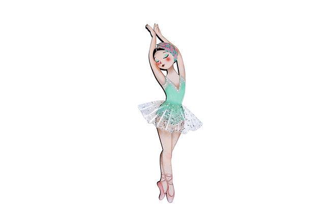 Elegant Ballerina Brooch by Laliblue - Perfect for Ballet Dancers, Dance Costumes & Gift Giving