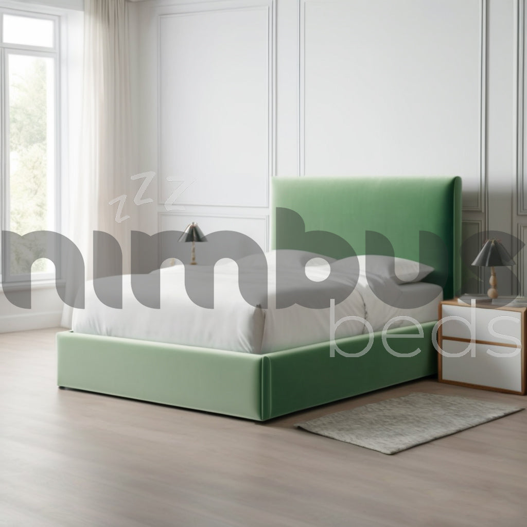 Queen Size One Panel Bed Frame - Sturdy Metal Platform Bed with Easy Assembly, No Box Spring Needed - Perfect for Modern Bedrooms, Guest Rooms & Small Spaces