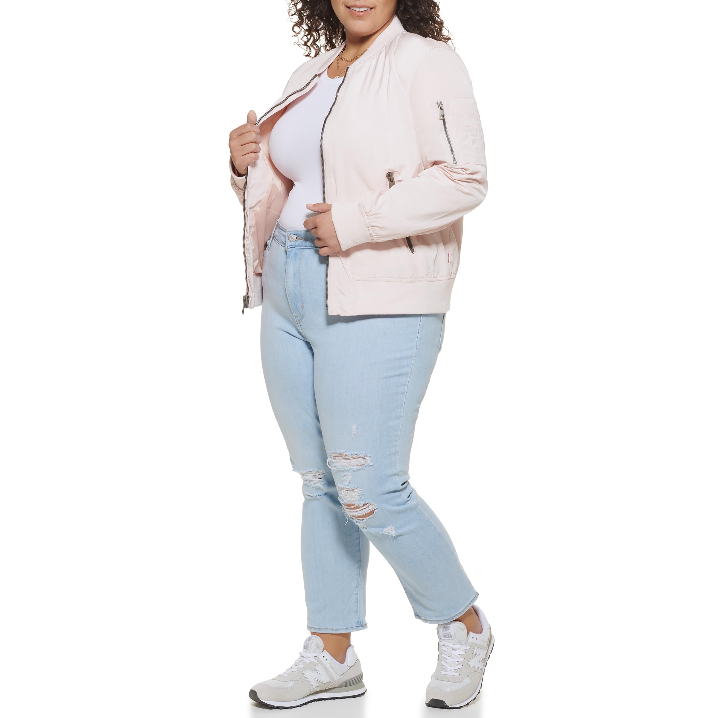 Levi's Women's Melanie Newport Bomber Jacket - Lightweight Casual Outerwear (Regular & Plus Size) | Perfect for Spring Layering, Streetwear Fashion & Everyday Wear