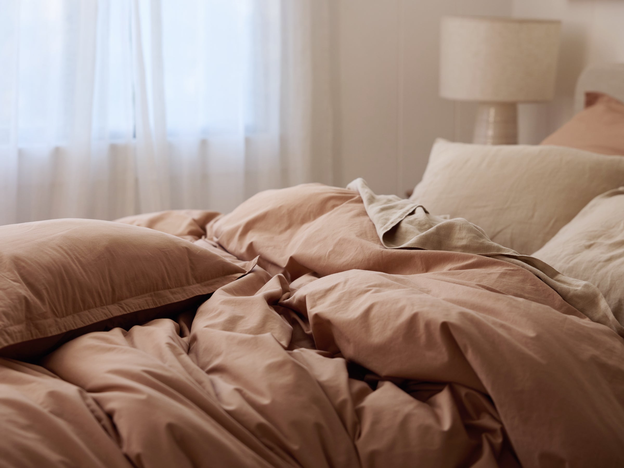 Premium 400 Thread Count Percale Sheet Set - Queen Size, Breathable & Soft Cotton Bed Sheets - Perfect for Hot Sleepers & All-Season Comfort - Ideal for Master Bedroom, Guest Room & Airbnb