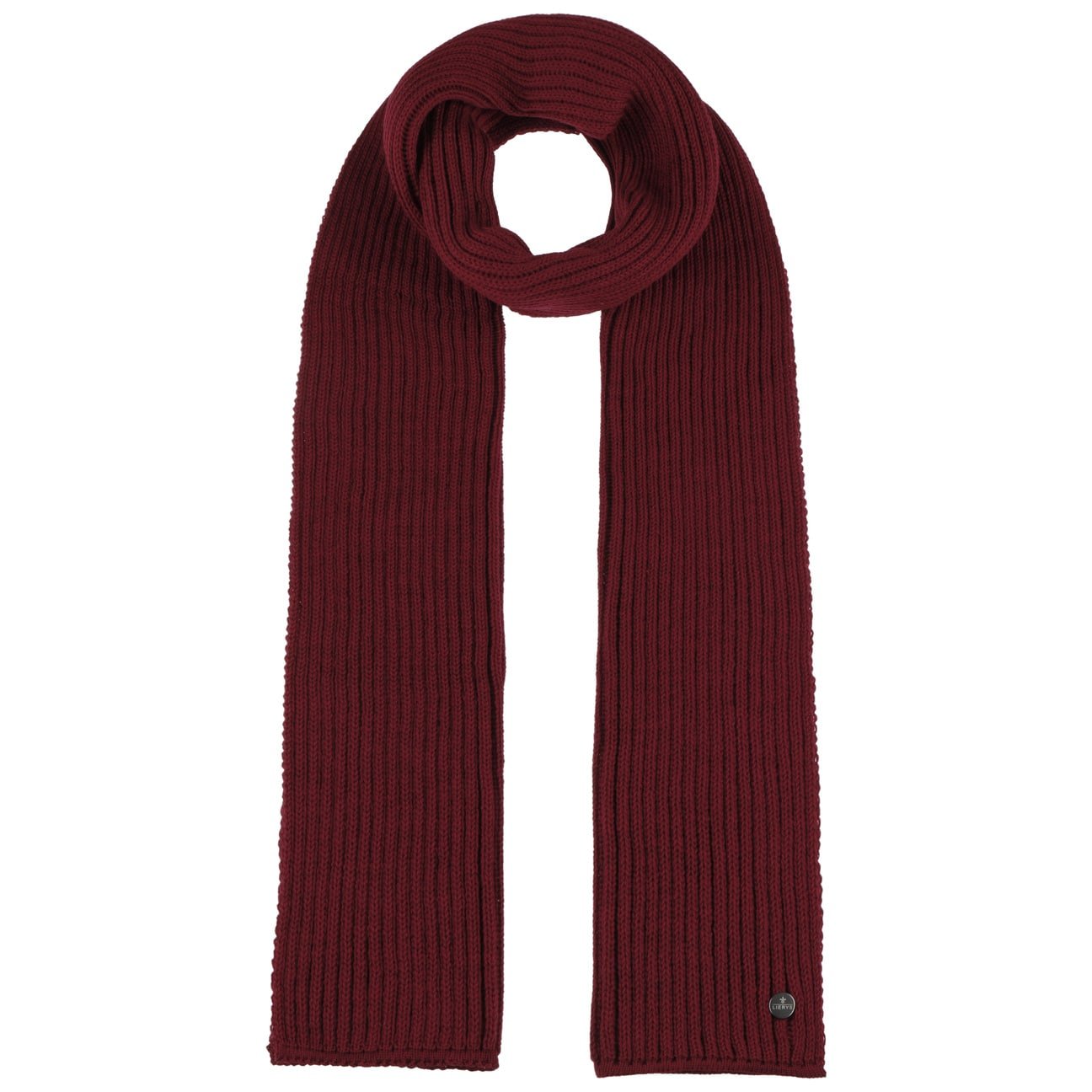 Lierys Premium Merino Wool Rib Scarf - Soft & Warm Winter Accessory for Men & Women - Perfect for Cold Weather, Outdoor Activities & Fashion Styling