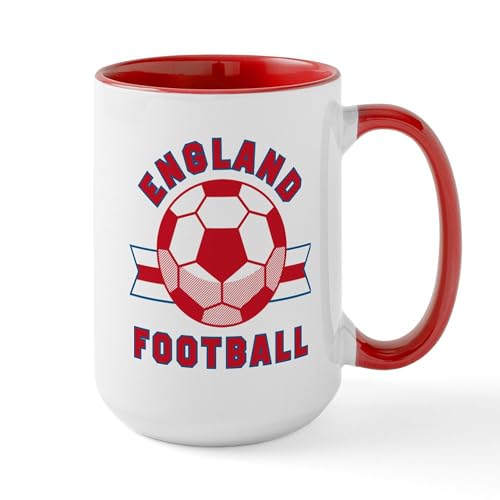 White/Red Inside - England Football Mugs