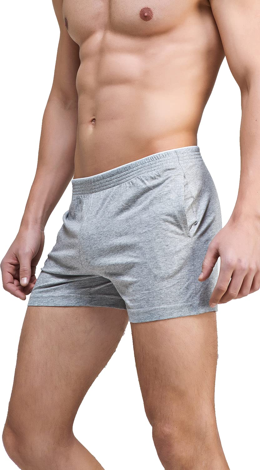 Men's Soft Lounge Pajama Shorts with Pockets - Comfortable Sleepwear for Relaxing at Home & Summer Nights