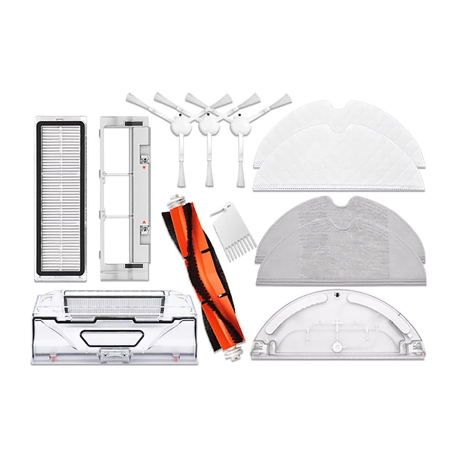 Xiaomi Mijia 1C STYTJ01ZHM Robot Vacuum Cleaner Replacement Parts - Main Brush, HEPA Filter, Mop Cloth & Water Tank Accessories Kit for Deep Floor Cleaning | Compatible with Xiaomi Robotic Vacuum | Perfect for Hardwood, Tile & Carpet Cleaning