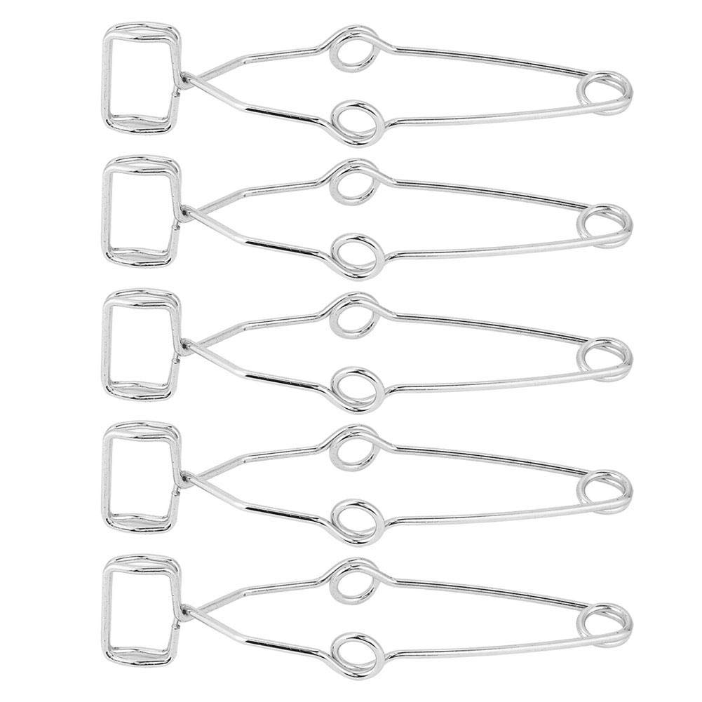 Premium Steel Test Tube Clamp - Heavy Duty Laboratory Tube Holder with Secure Grip for Chemistry Experiments & School Science Projects | Ideal for Labs, Classrooms & DIY Science Kits