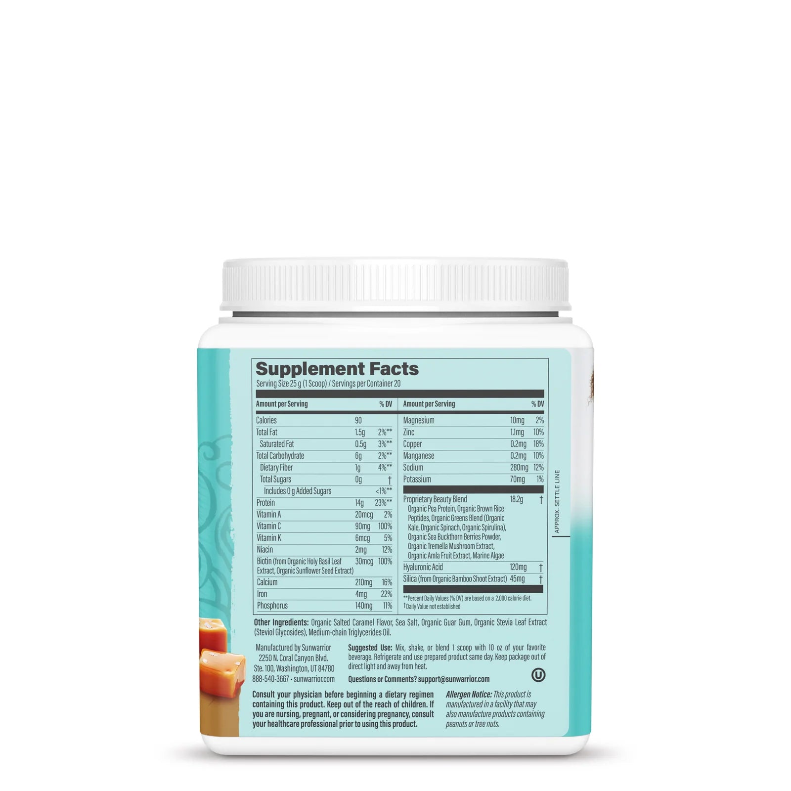 Sunwarrior Collagen Building Protein Peptides Powder - Vegan Collagen Booster for Skin, Hair & Nails - Supports Joint Health & Anti-Aging - Perfect for Smoothies, Coffee & Baking (Gluten-Free, Dairy-Free)