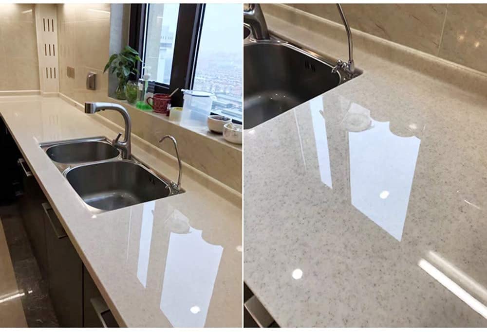 Self-Adhesive Clear Table Protective Film - Heat Resistant & Waterproof Dining Table Cover for Kitchen, Countertop, Wood Tables (24x48 Inch) - Perfect for Family Meals, Parties & Daily Protection