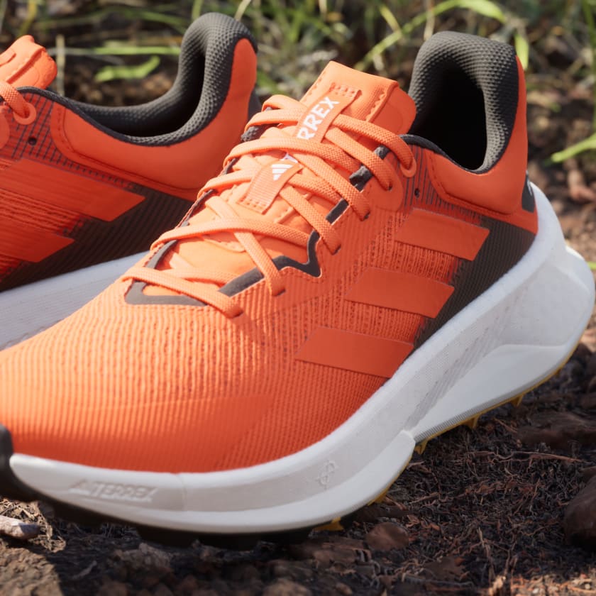 Adidas Men's Soulstride Ultra Trail Running Shoes - Lightweight & Durable for Outdoor Hiking & Jogging - Semi Impact Orange/Core Black - Perfect for Trail Running, Gym Workouts & Daily Wear