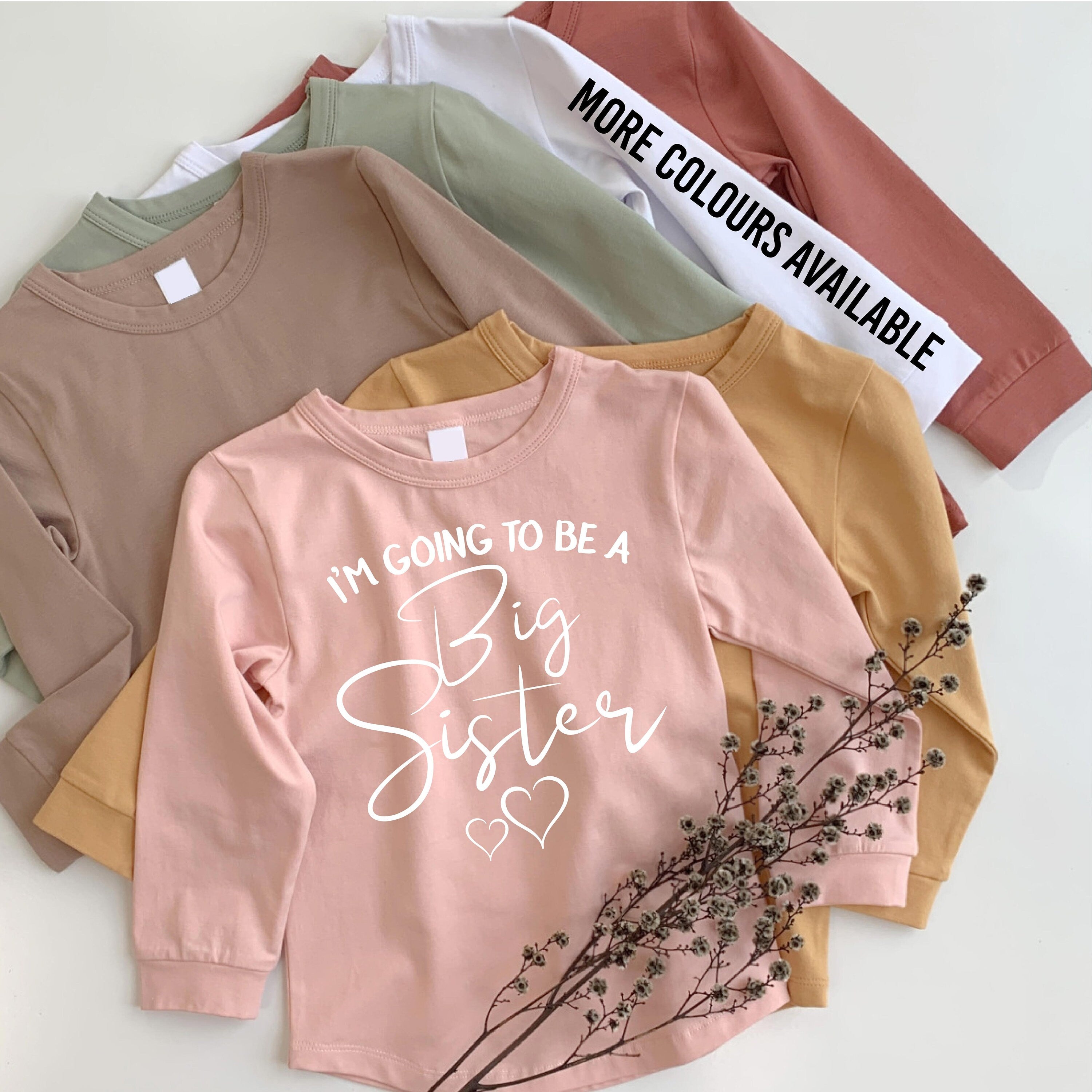 Big Sister T-Shirt - Comfortable & Stylish Graphic Tee for Women - Perfect for Sibling Love, Family Events & Casual Outfits