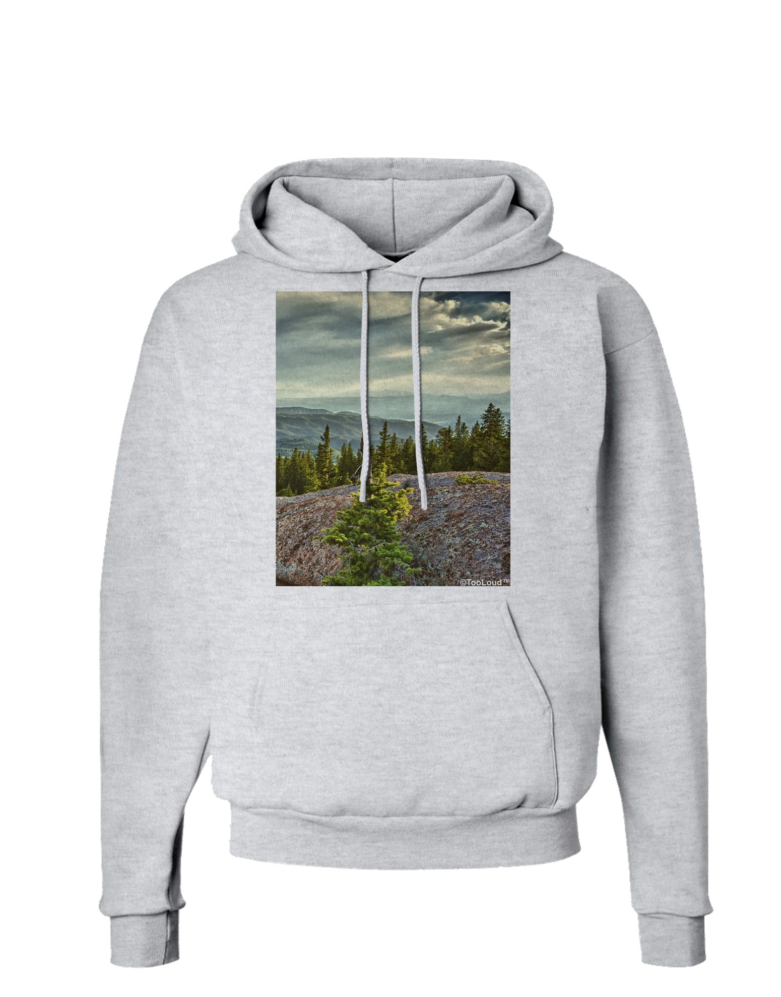 TooLoud Nature Photography - Premium Pine Kingdom Hoodie | Cozy Fleece Pullover with Hood & Pockets | Outdoor Adventure & Casual Streetwear