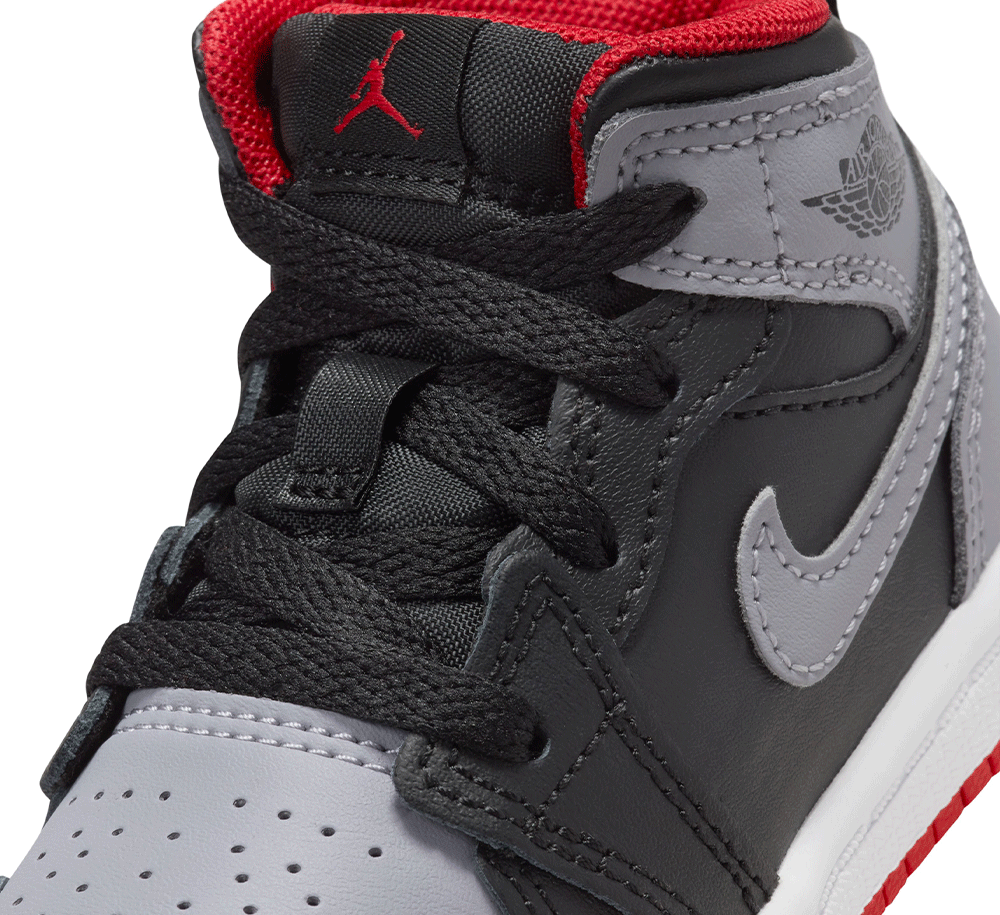 Air Jordan 1 Mid (TD) Basketball Shoes for Kids - Comfortable & Stylish Sneakers for School, Sports & Everyday Wear