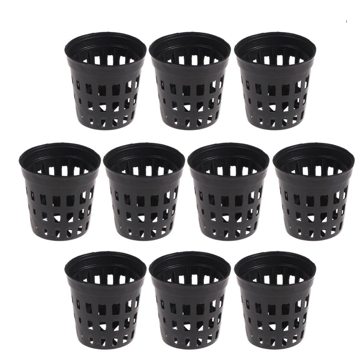 10pcs Plastic Plant Baskets - Water Grass Pots for Home Garden, Flowers, Succulents & Cactus | Indoor/Outdoor Planting & Decoration | Perfect for Hydroponics, Terrariums & DIY Garden Projects