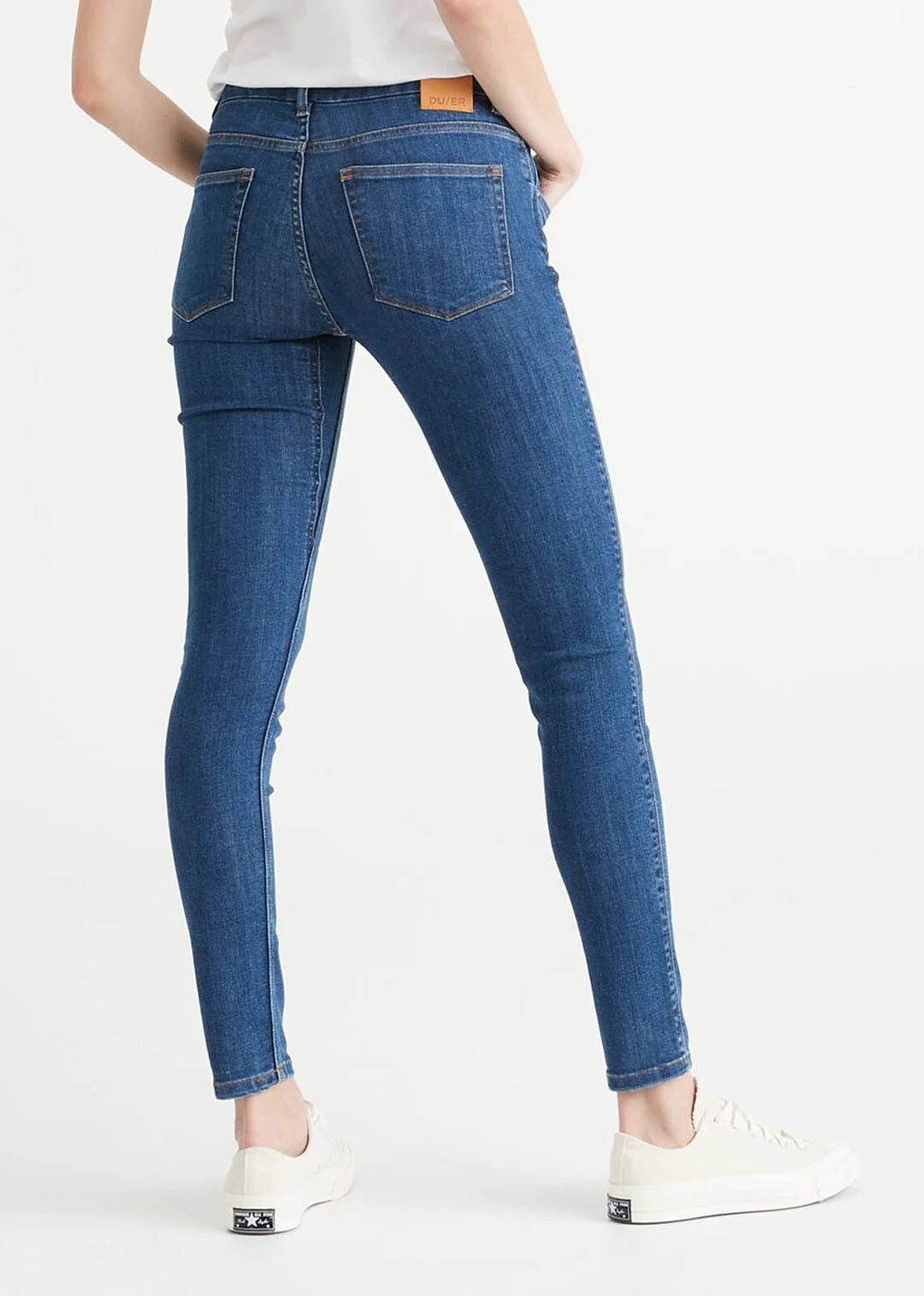 Duer Performance Denim Skinny Jeans for Women - Stretch Comfort & Style - Perfect for Work, Travel & Everyday Wear